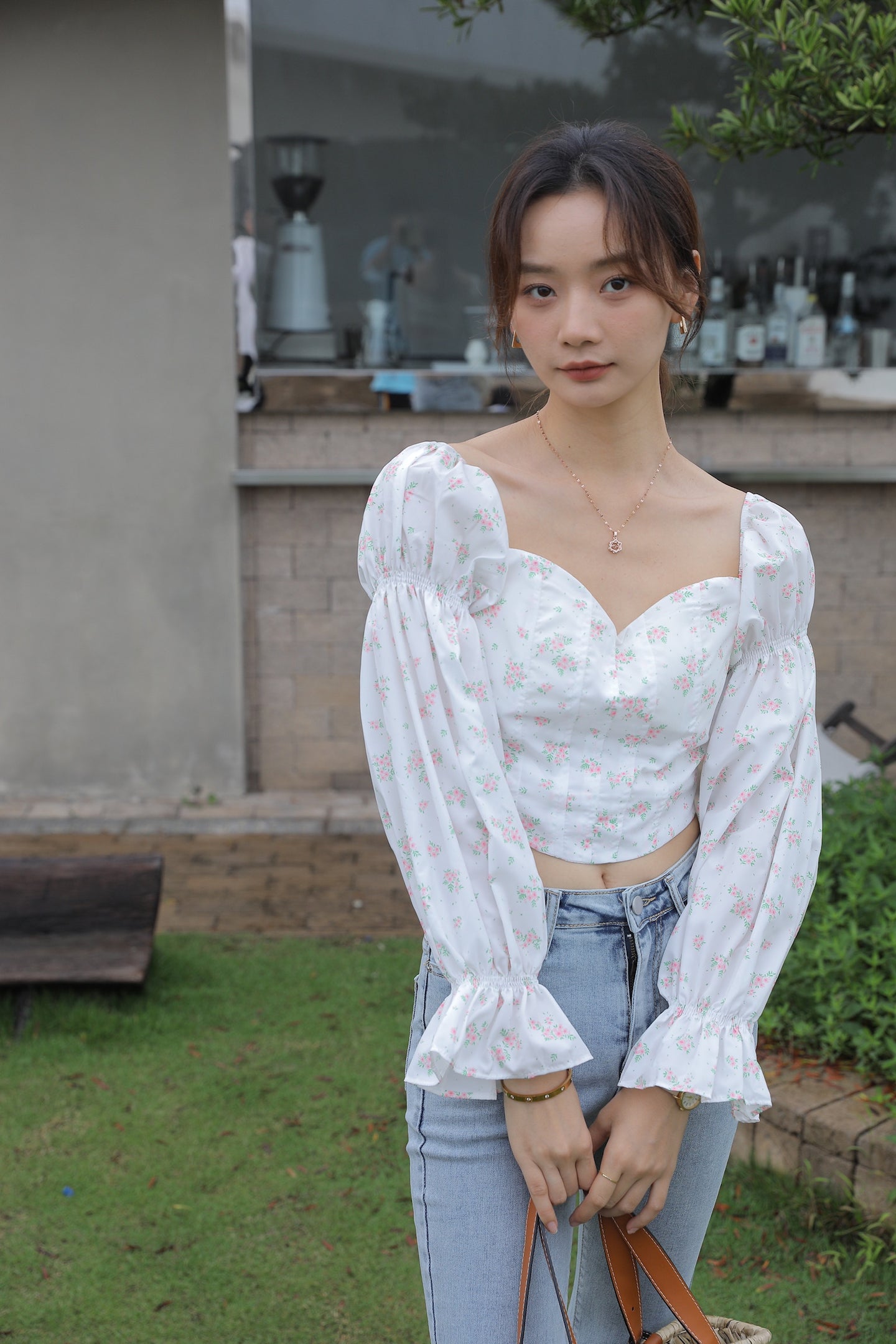 FIA FLORAL OFF SHOULDER TOP