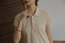 HUU UQMADE POLO DRESS  IN KHAKI