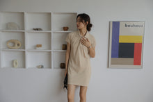 HUU UQMADE POLO DRESS  IN KHAKI