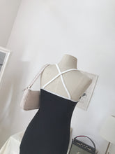 BLACK KNITTED SINGLET DRESS (4424727429195)