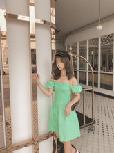 RUI SUMMER PUFFY DRESS in green  #UQMADE (4344848842827)