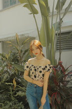 CECI POLKADOT LINEN TOP #UQMADE (1843615170595)