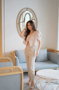 CHANNEL POI TWEED PUFFY BLOUSE