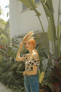 CECI POLKADOT LINEN TOP #UQMADE (1843615170595)